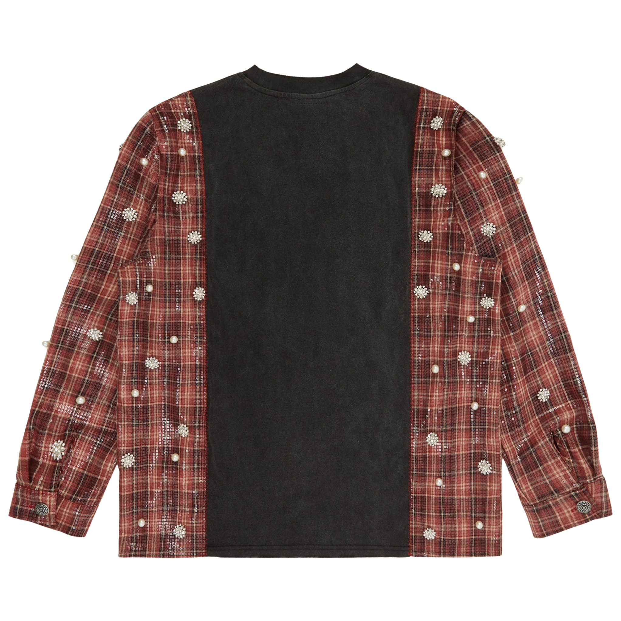Sequin Flannel Tee