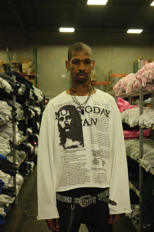 "NOT TODAY SATAN" FLARED LONGSLEEVE