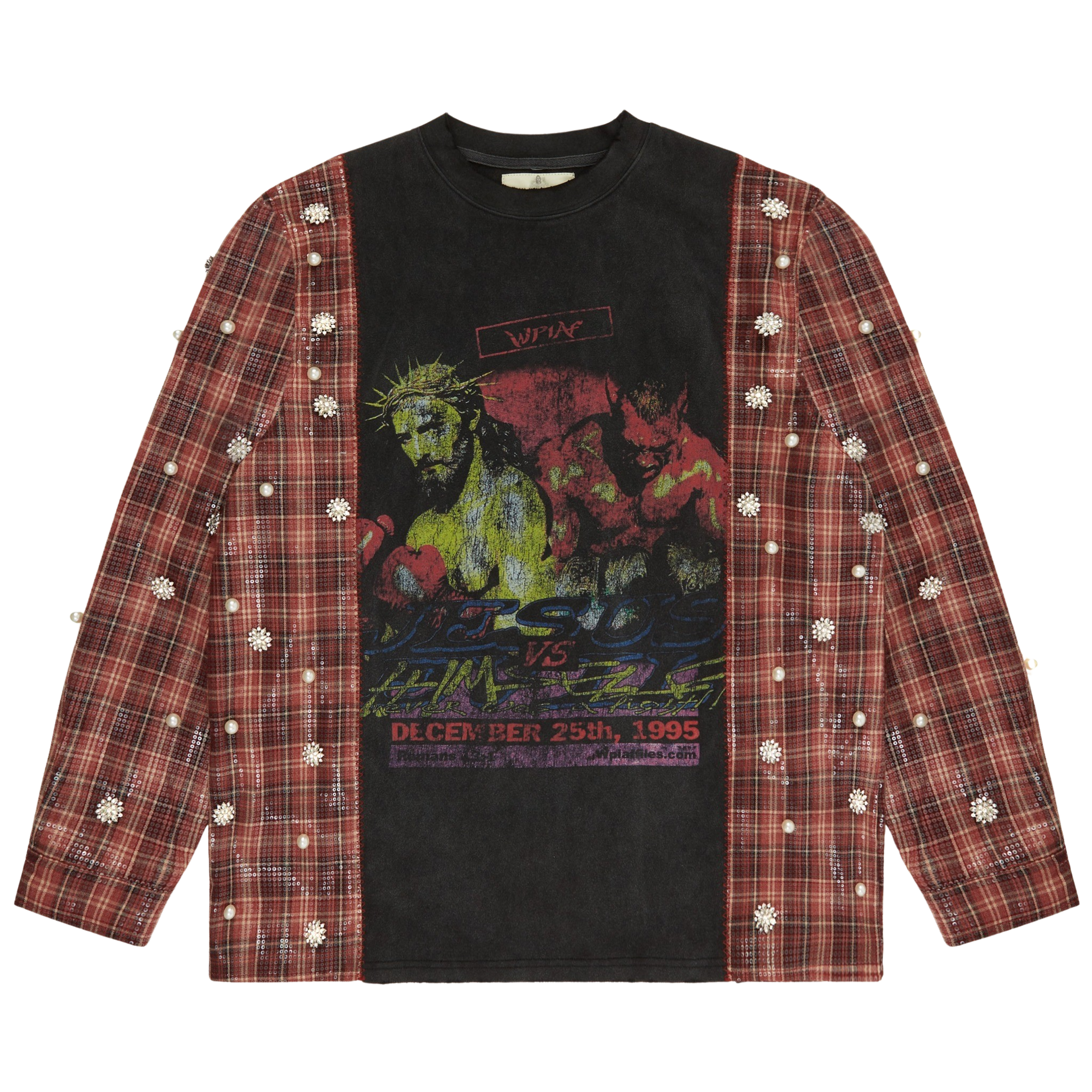 Sequin Flannel Tee