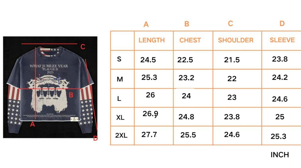 GOD BLESS AMERICA THERMAL LONGSLEEVE