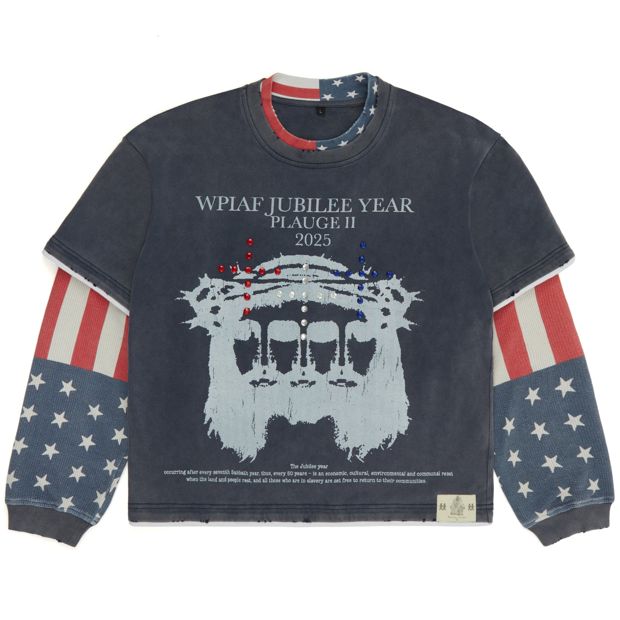 GOD BLESS AMERICA THERMAL LONGSLEEVE